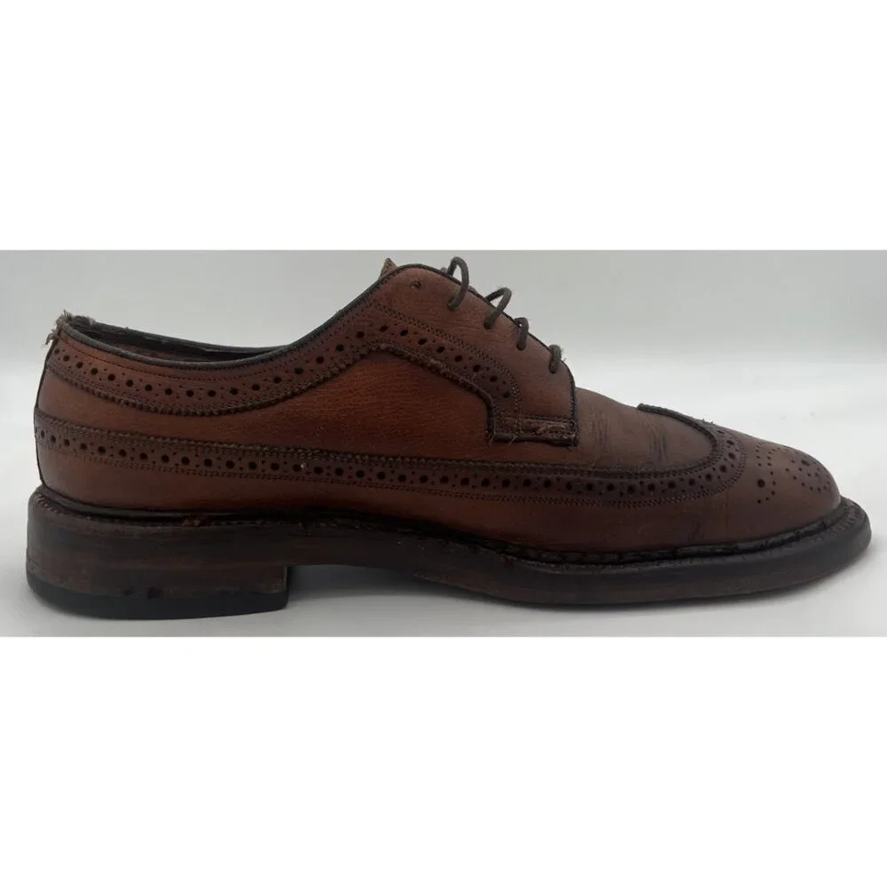 Vintage Florsheim Royal Imperial 93602 Longwing Wingtip Dress Shoes Men’s 8C